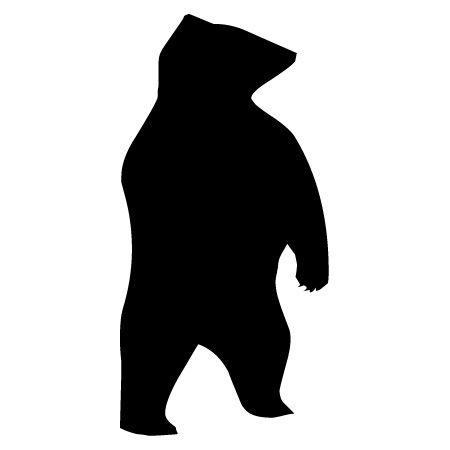 Picture of Bear Standing Iron on Transfer